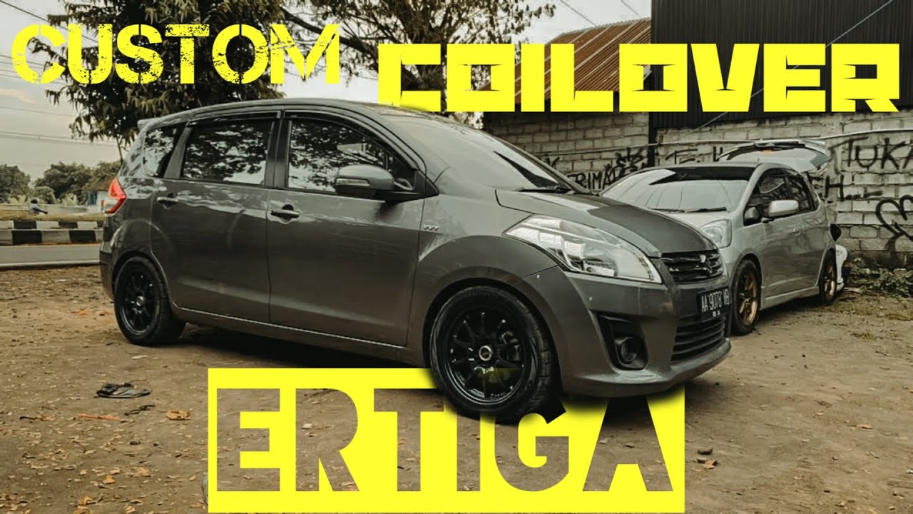 SUZUKI ERTIGA Custom Coilover. Tutorial pemasangan Coilover|Nyaman,Empuk dan Murah