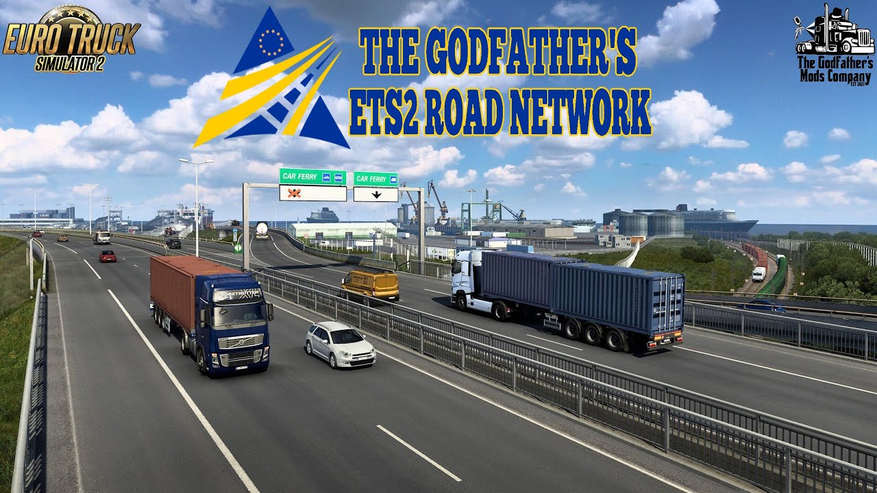 The Godfather's ETS2 Road Network v1.0 Final Testing day 🔴LIVE #eurotrucksimulator2 #mods