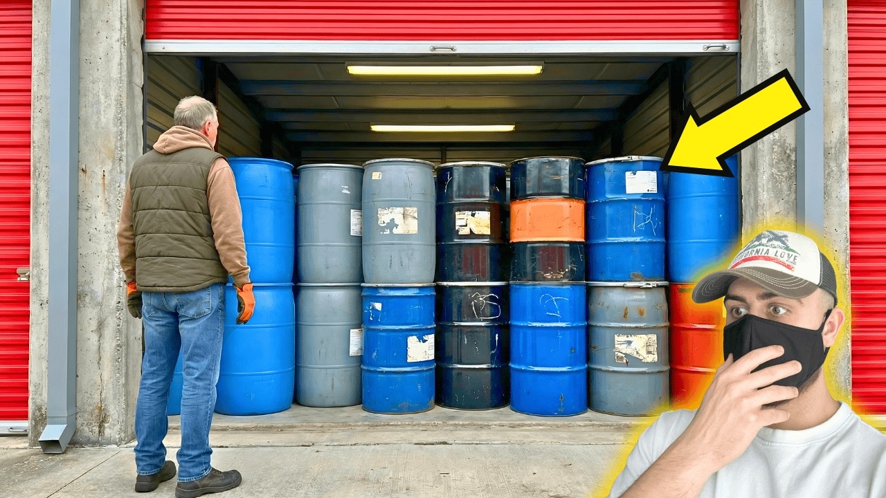 Retired Man Wins Storage Unit of Mystery Barrels… I Never Imagined What Was Hidden Inside