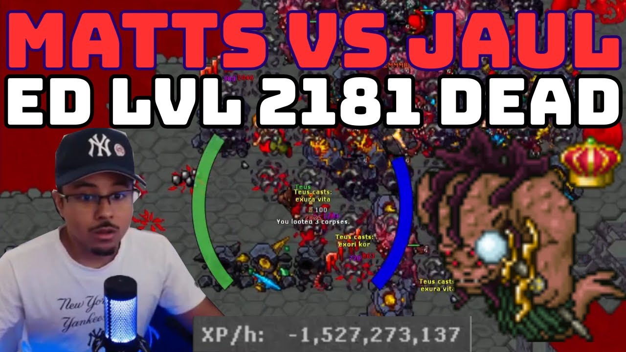 DARKLIGHT O PODER DE UMA HUNT HIGH LVL, ED LVL 2181 DEAD, DEU RUIM PARA O MATTS NO BOSS, #tibia
