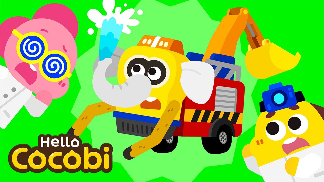 Combine! Doctor T-rex’s Wierd Combinations | Gibbon excavator | Monster Song for Kids | Hello Cocobi