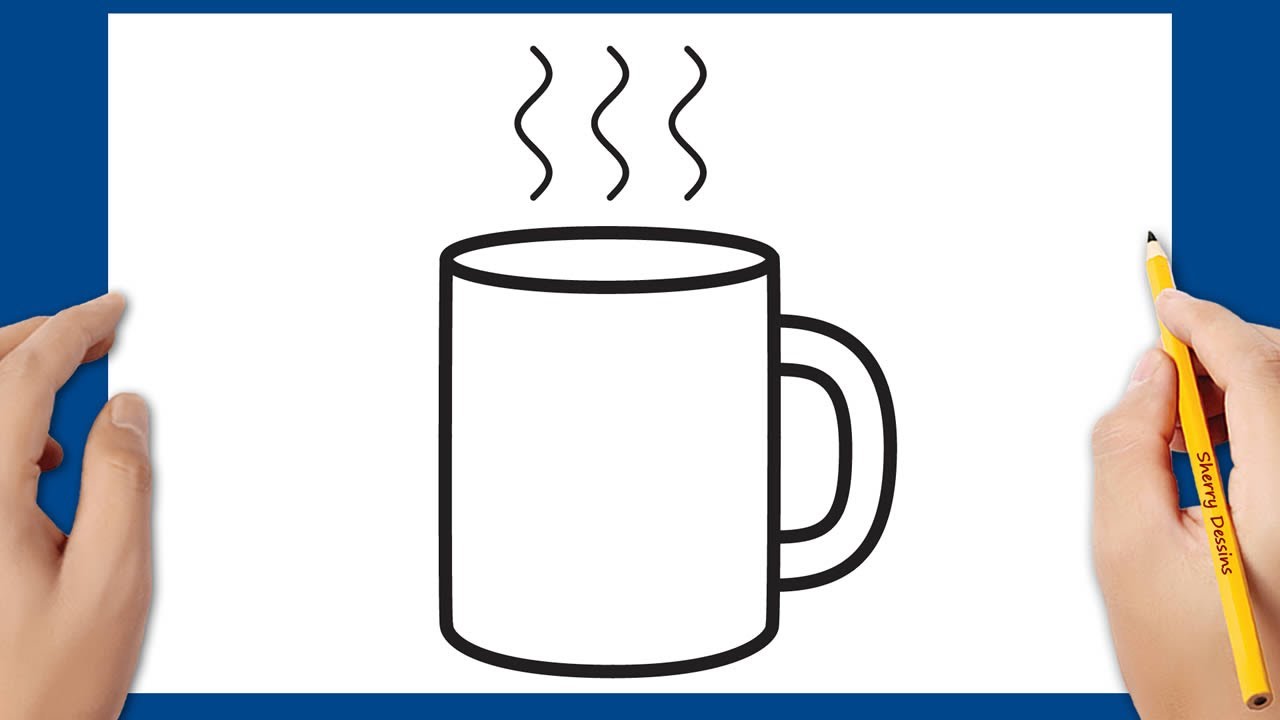 Comment dessiner une tasse | How to draw a mug step by step