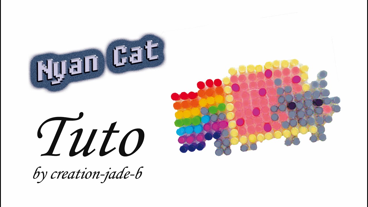 Tuto Perles à repasser (Hama) - Nyan Cat !