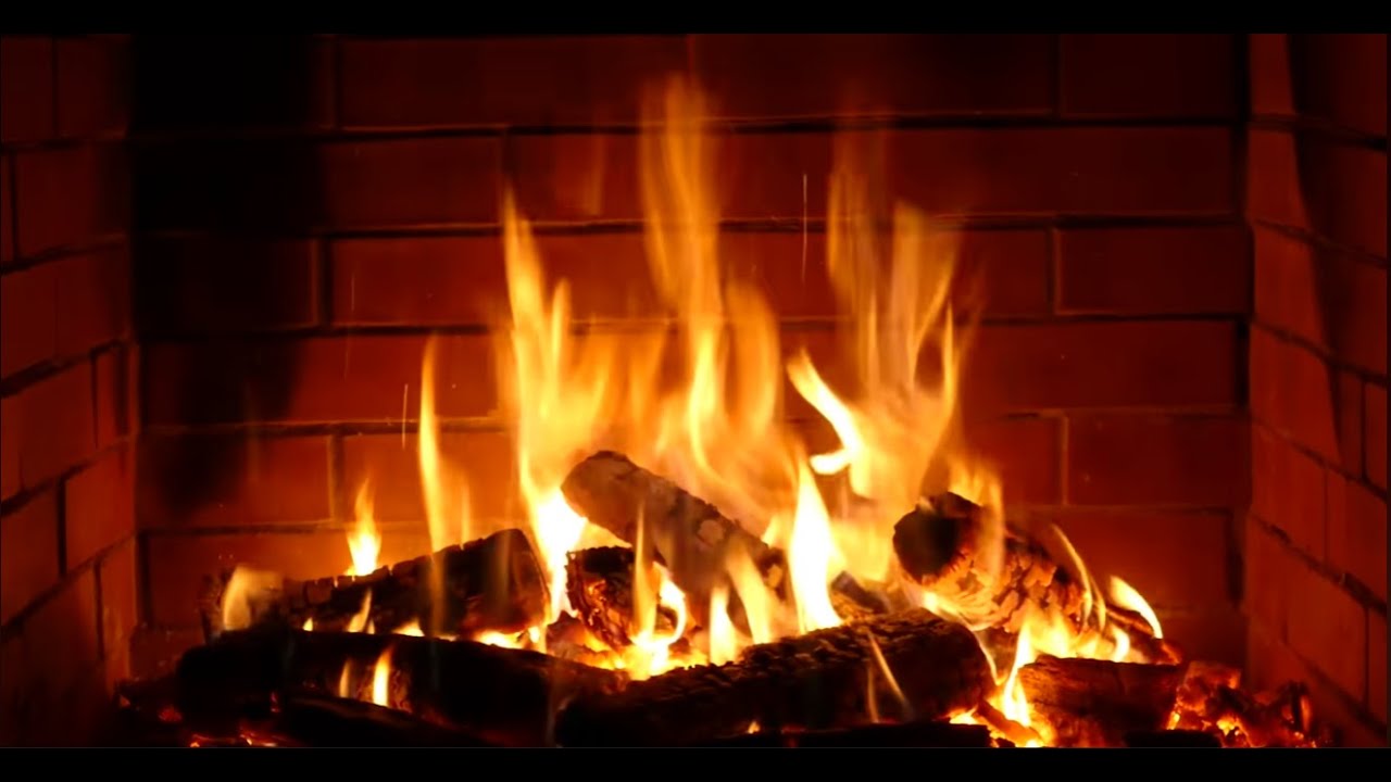 Burning Vintage  Fireplace - 8 hours