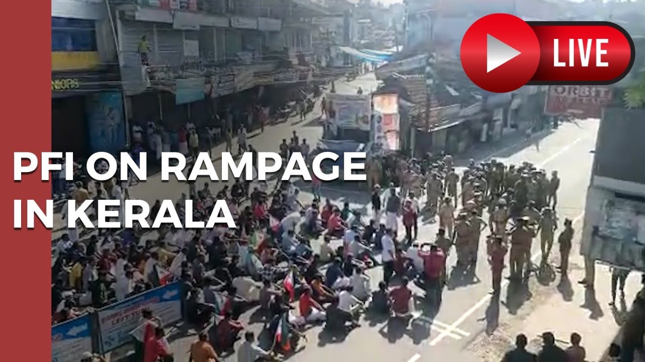 PFI Protests In Kerala Live | Radical Outfit's Bandh Turns Violent After NIA Raids | English News
