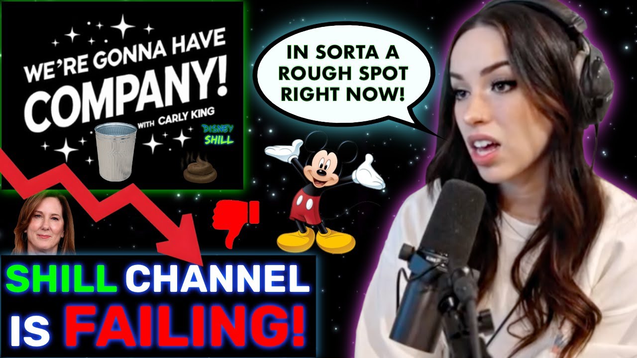 Carly King Cried About Her Garbage Channel - Disney Shill Exposed