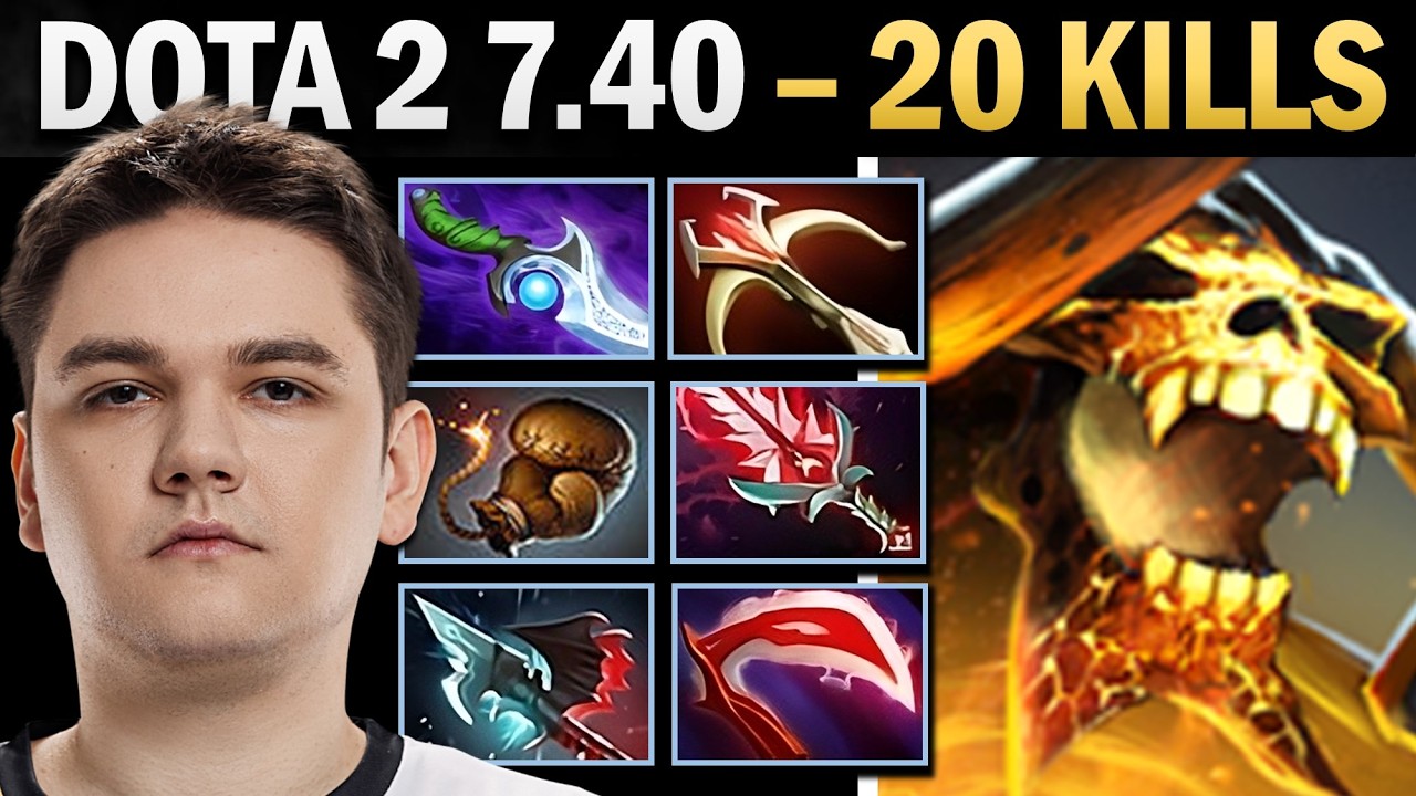 Clinkz Pro Carry with Diffusal and 20 Kills - Dota 2 Gameplay