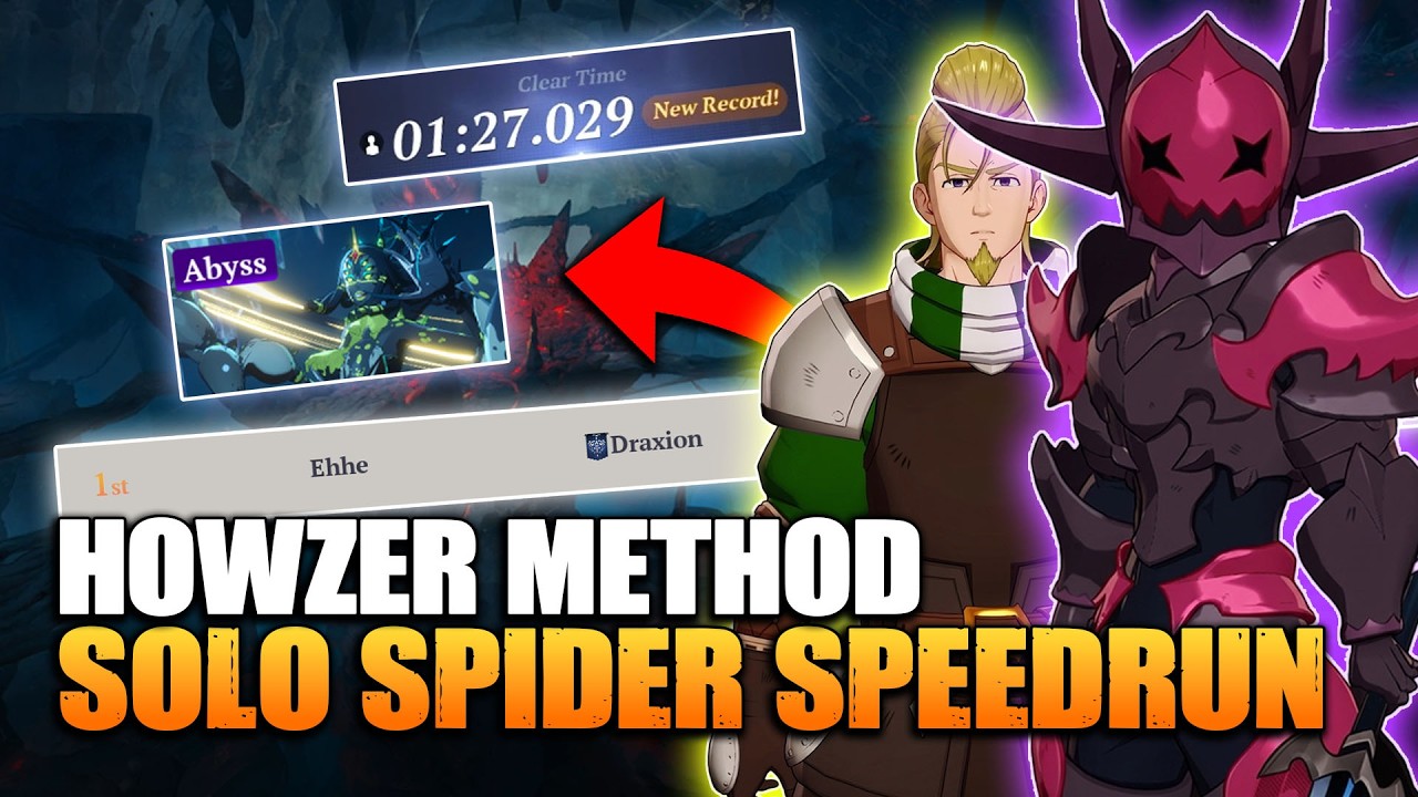 Abyss Spider Speedrun for Top 1 | [01:27.029] Minutes | The Seven Deadly Sins: Origin