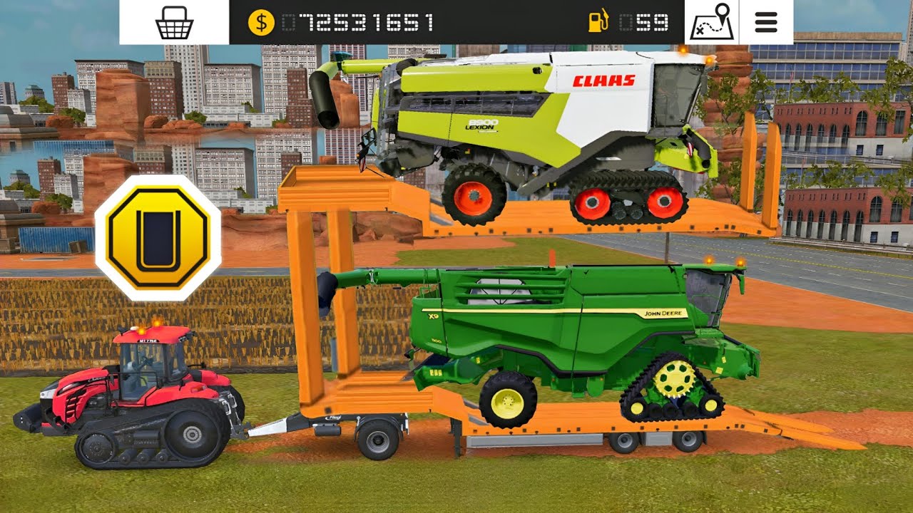 Transport Harvesting Tools And Vehicles In Fs 18 : Farming Simulator 18 Multiplayer  #fs18