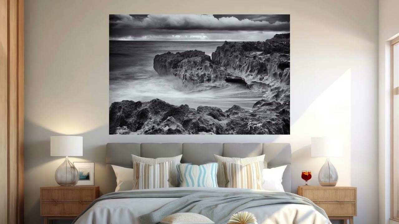 Misty Horizon: Captivating Black and White Fine Art Print by Doreen McGunagle