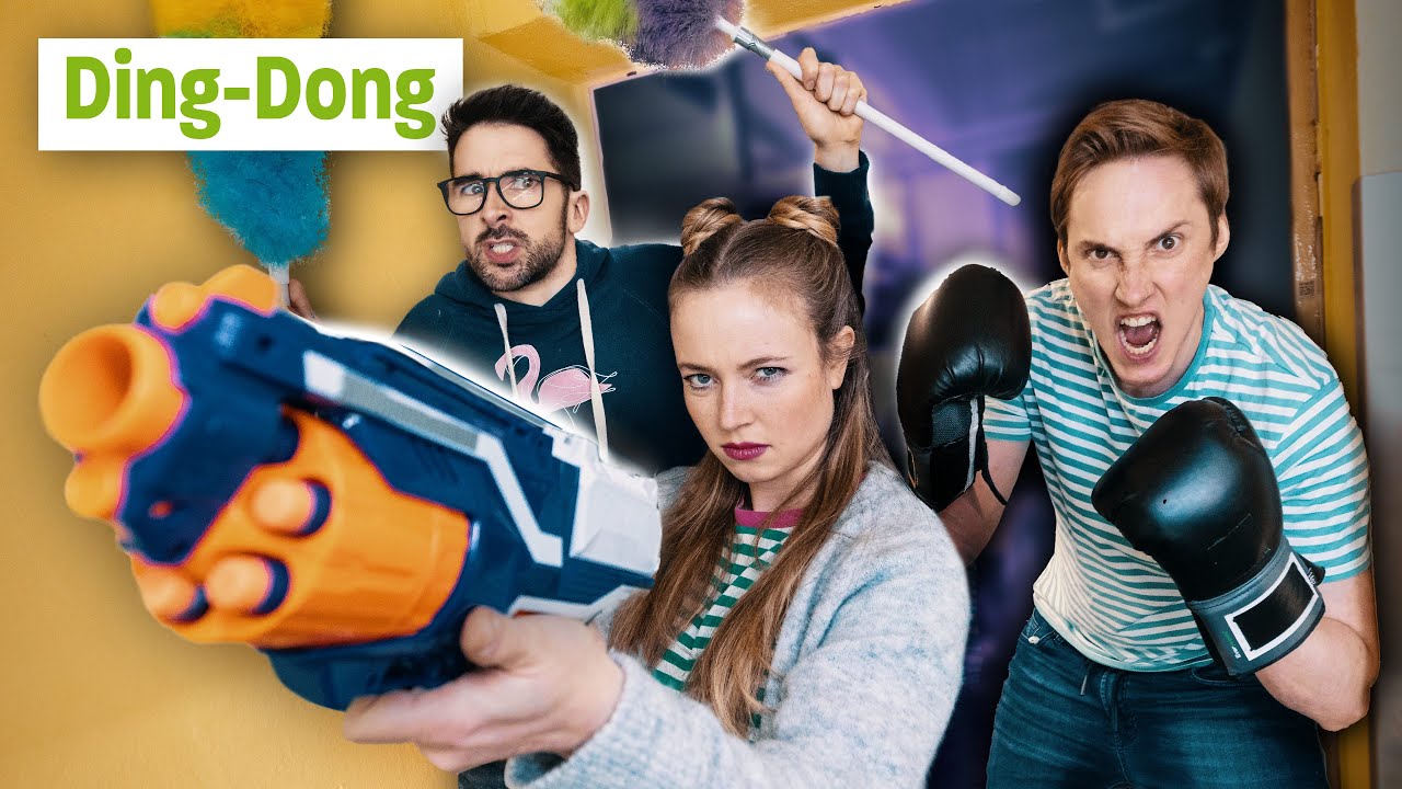 Wir nach dem ersten Klingelstreich