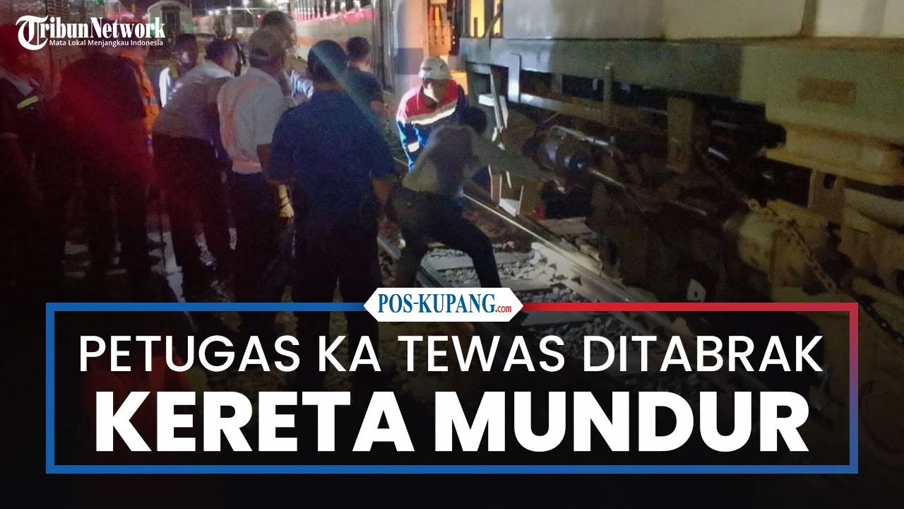 Petugas KA Tewas Tertabrak Kereta Mundur di Jalur Langsir Surabaya