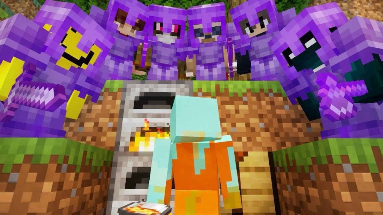 Minecraft Speedrunner VS 6 NETHERITE Juggernauts (again) [REUPLOAD]