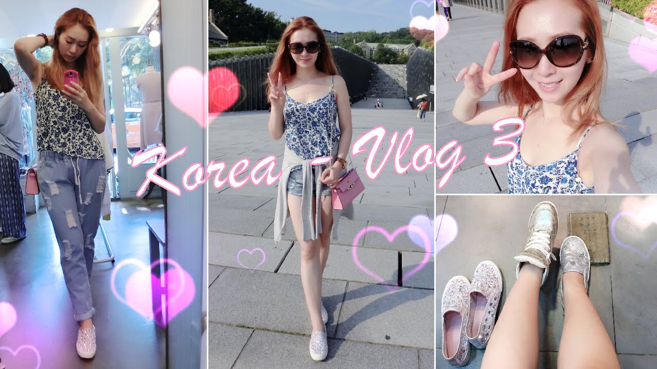 SHOPPING IN KOREA ♥ VLOG 3 - FASHION SHOPPING IN SEOUL - EWHA WOMAN'S UNIVERSITY SHOPPING STREET ♥
