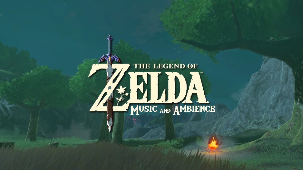 a Cozy Campfire Ambience w/ Relaxing zelda video game music mix