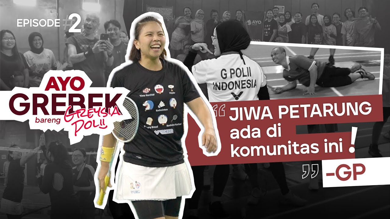 GREYSIA POLII GREBEK MAIN BADMINTON DI PASAR?!