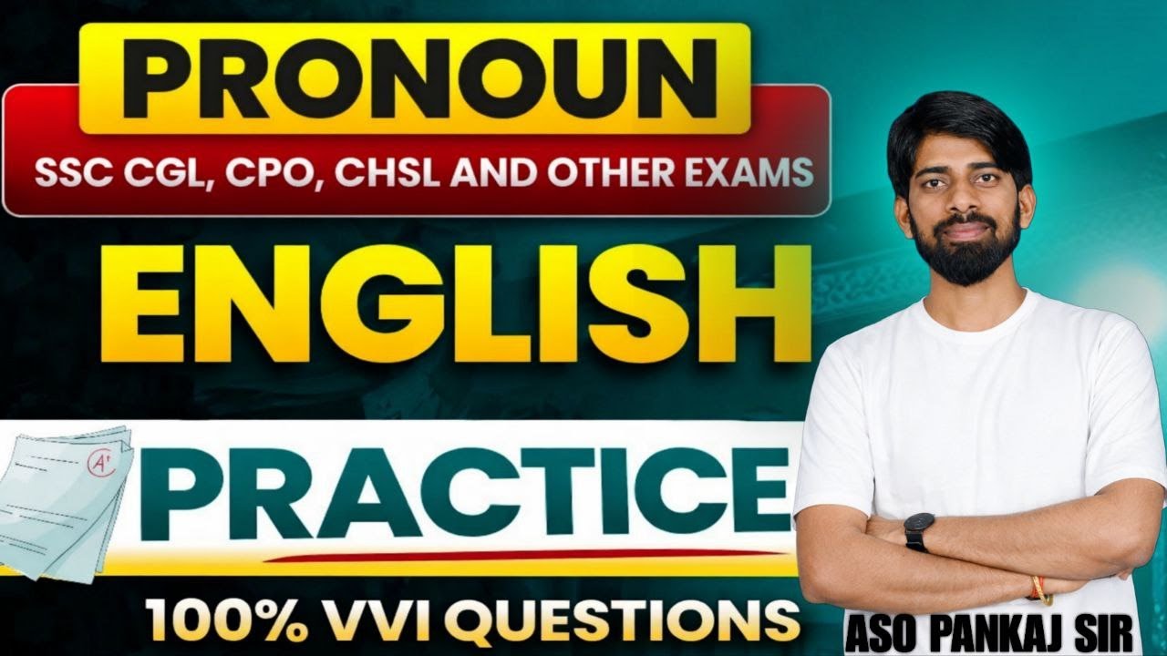 English Foundation Batch | PRONOUN | ENGLISH PRACTICE || BY: ASO Pankaj Sir