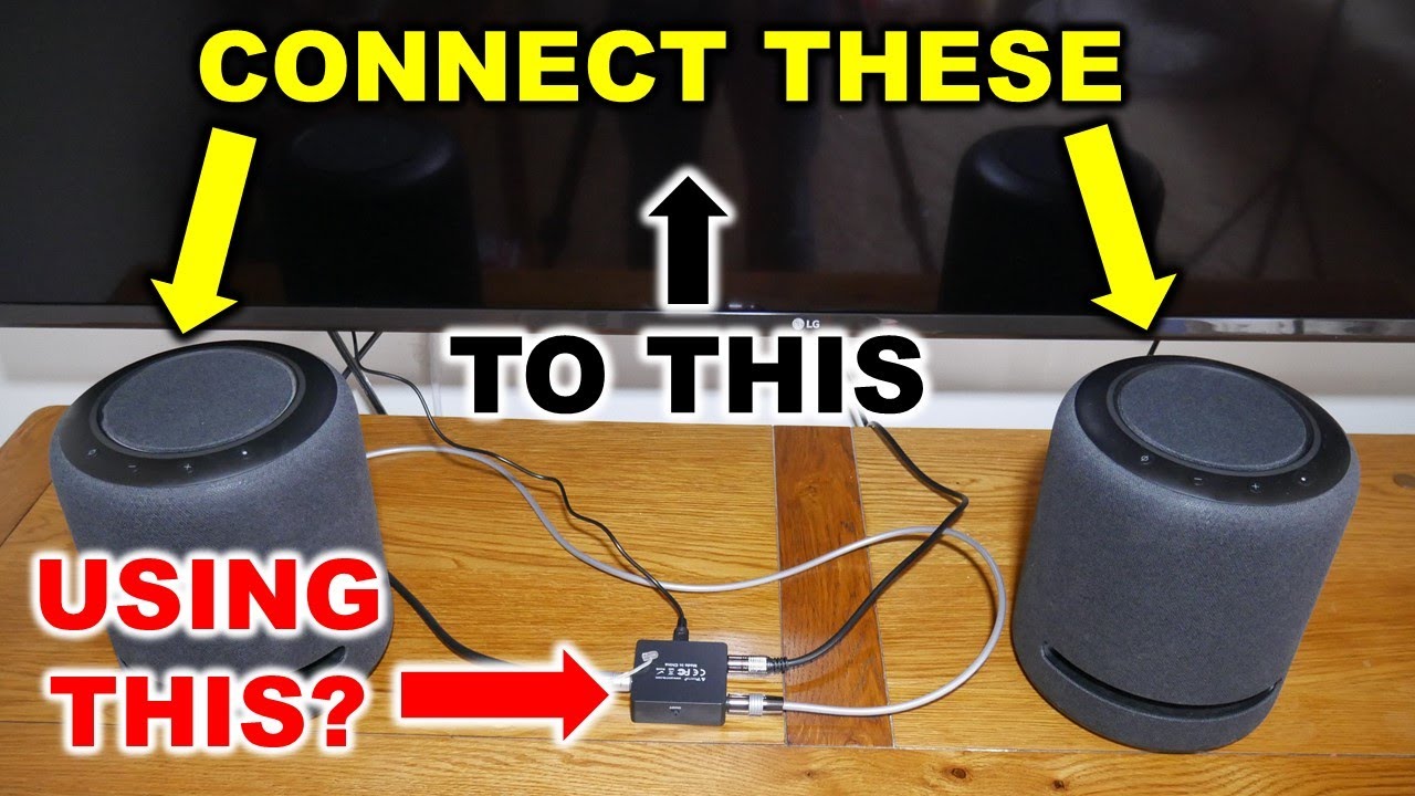 How To Connect TWO Echo Studios With OPTICAL Splitter