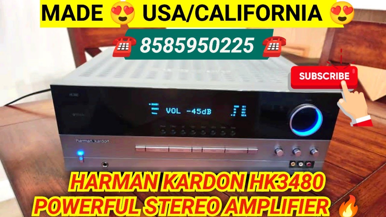 ☢️HARMAN KARDON HK-3480 POWERFUL STEREO AMPLIFIER MADE USA/CALIFORNIA #viral #vlog #reels #shorts