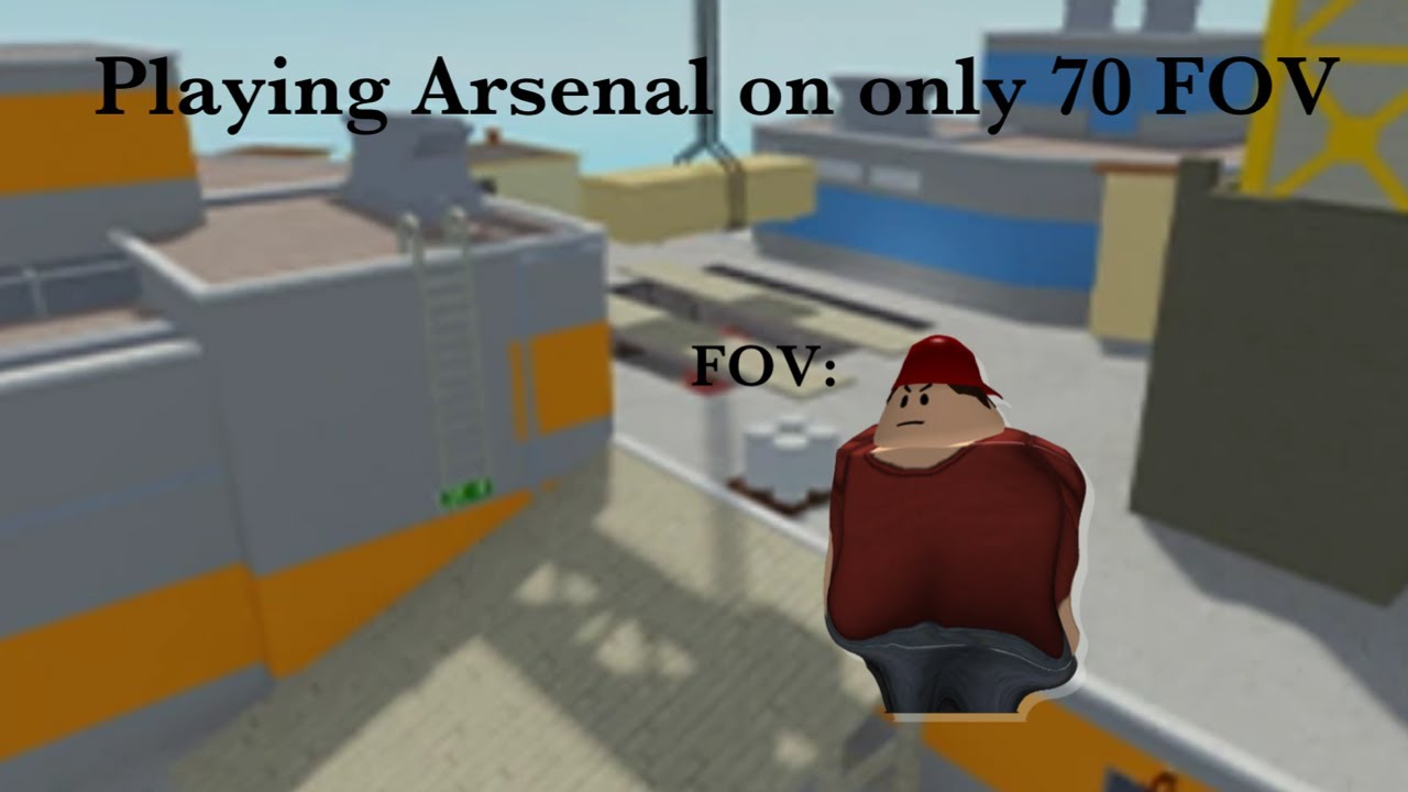 Playing Roblox Arsenal with ONLY 70 FOV| challenge.