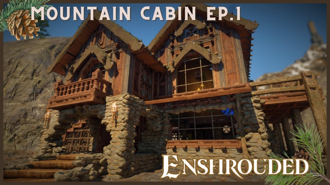 Mountain Cabin Build Ep. 1 #enshrouded