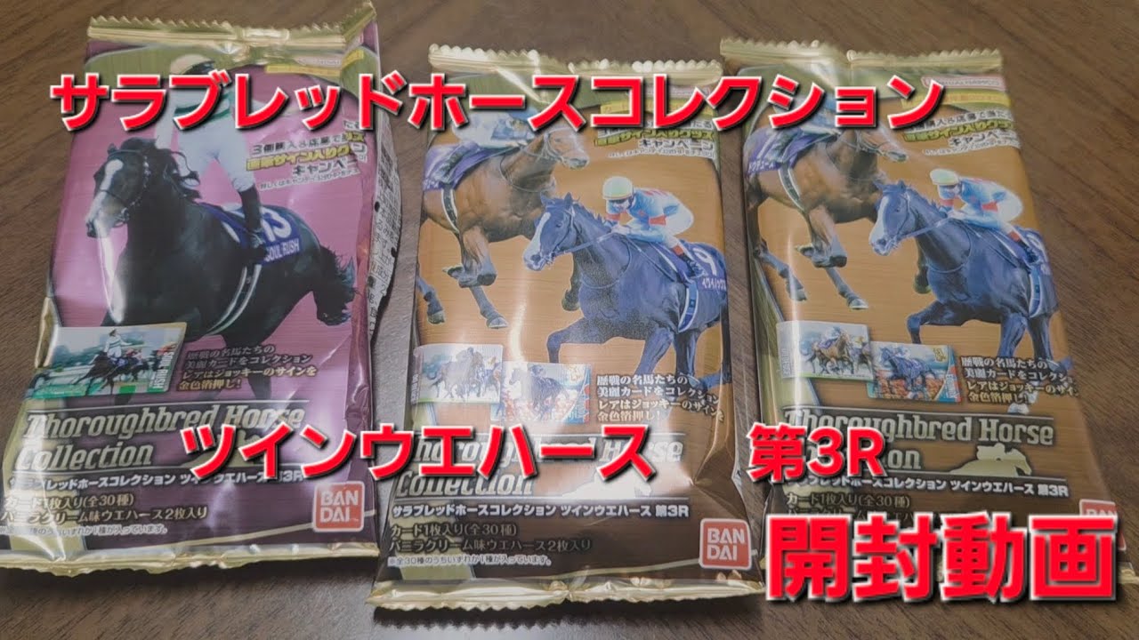 【競馬カード】サラブレッドホースコレクション 第3R【開封動画】