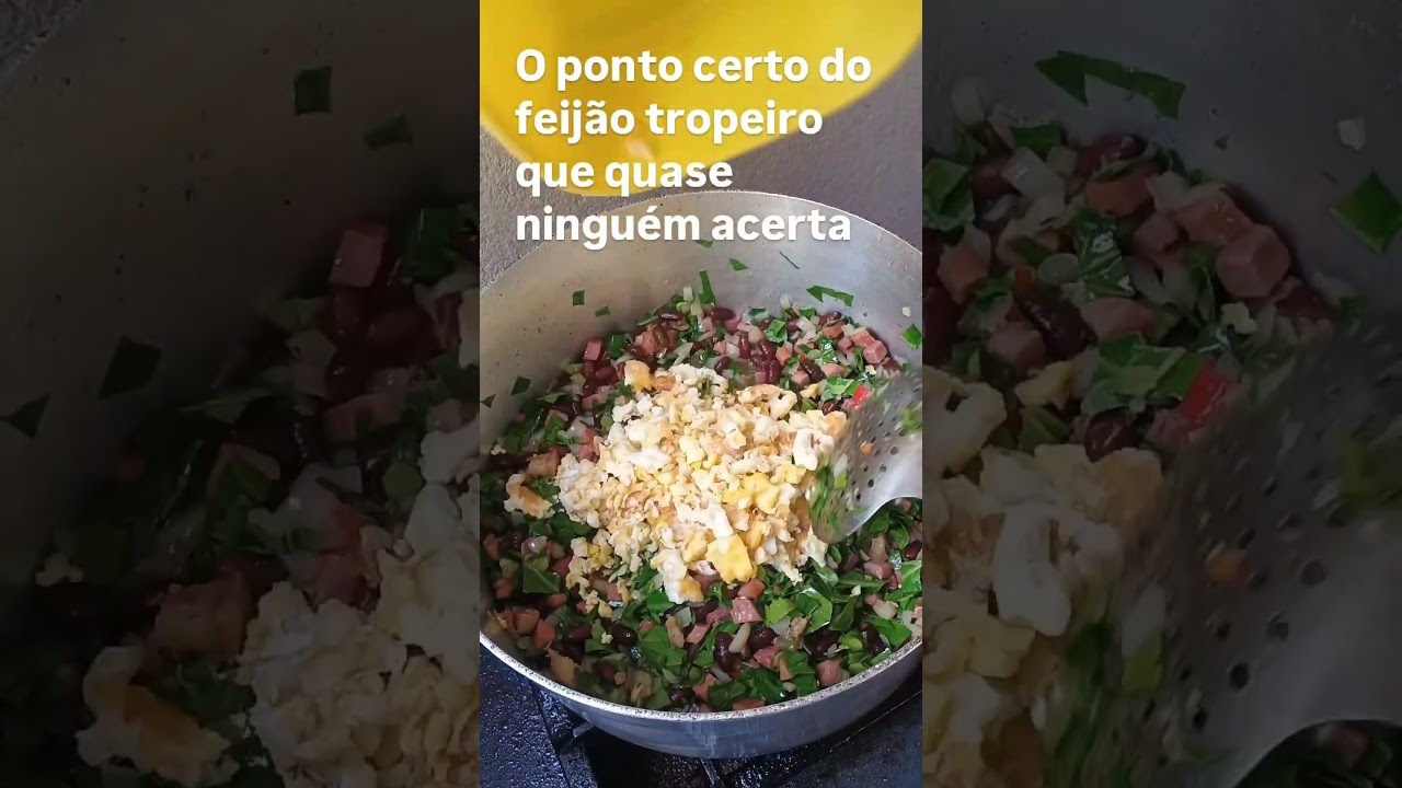 Tropeiro seco t&aacute; errado.Tropeiro que vira papa tamb&eacute;m.O ponto certo ningu&eacute;m acerta