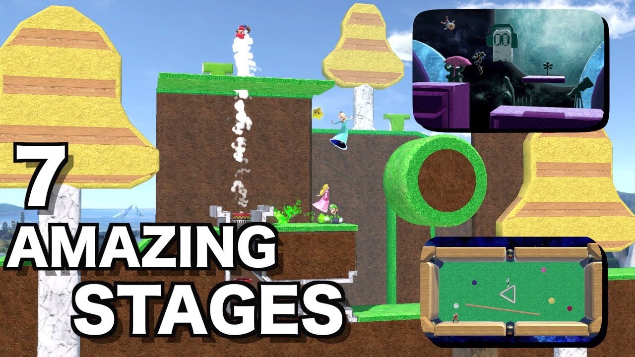7 AMAZING Custom Stages in Super Smash Bros Ultimate!!! (With Character Themes) [Part 3]