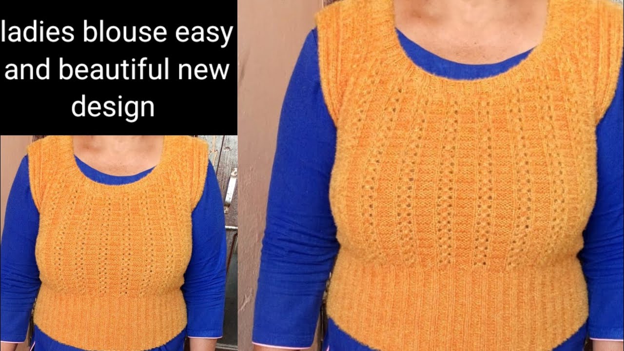 Ladies blouse easy and New beautiful design।। knitting।।Asaan bunty channel।।