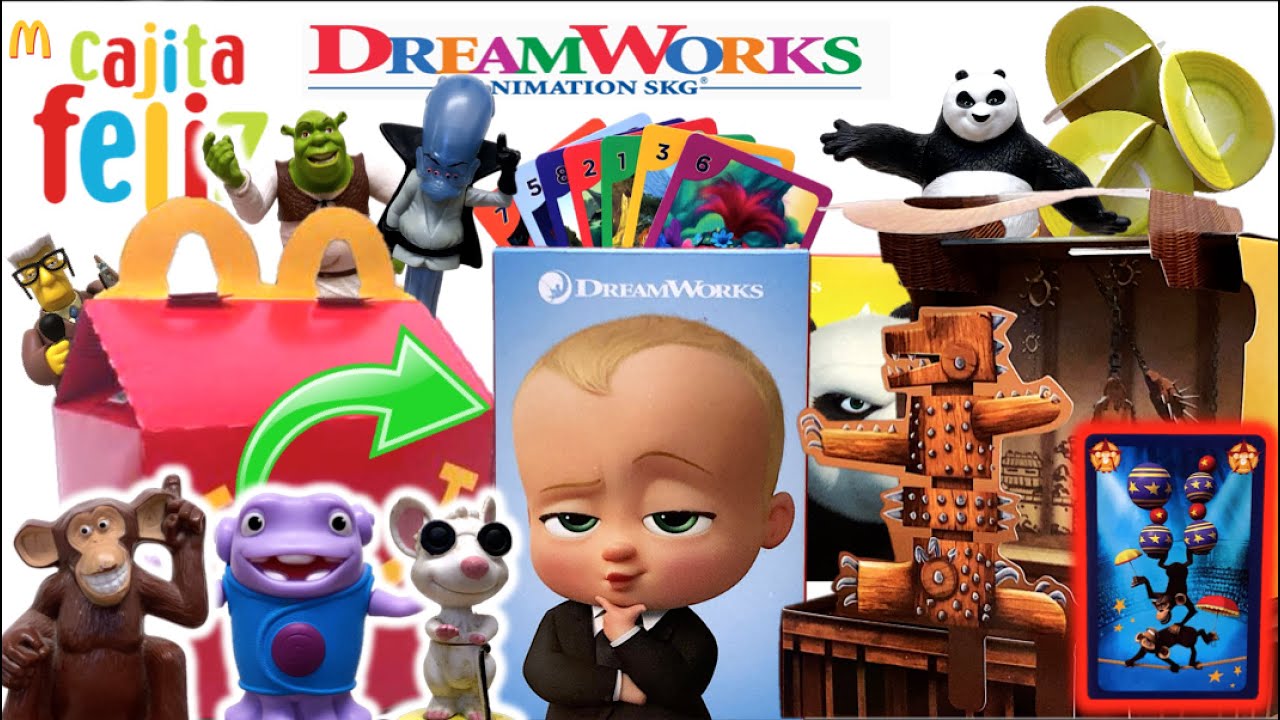 Cajita Feliz - DREAMWORKS ALL STARS (Parte 6) | BOSS BABY & Kung FU - McDonalds - TOY SHOTS (2022)