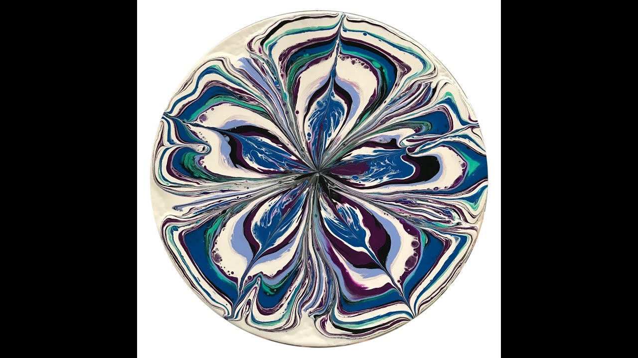 (47) How to do a Bottle Bottom Pour  Acrylic pouring