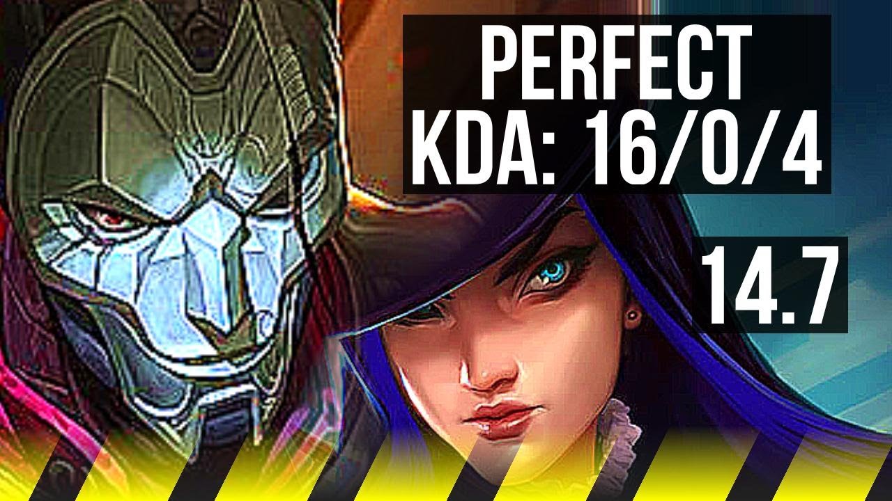 JHIN & Nami vs CAITLYN & Thresh (ADC) | 16/0/4, Legendary, 400+ games | NA Master | 14.7