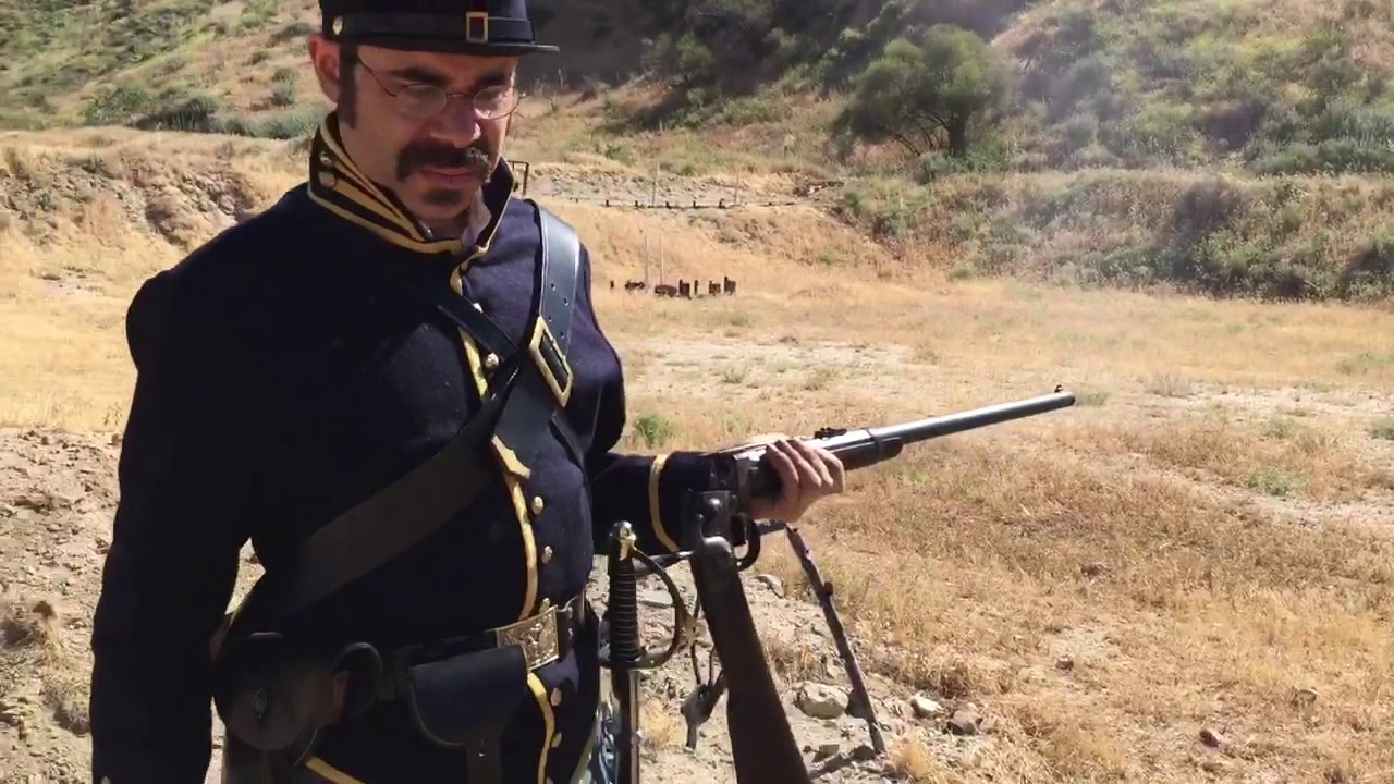 Eric with his Smith Carbine (Poultney & Trimble 1861-1865)