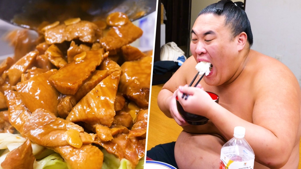 Фирменные Блюда Опытных Борцов Сумо — Горы Риса Исчезают за Секунды🍚🔥