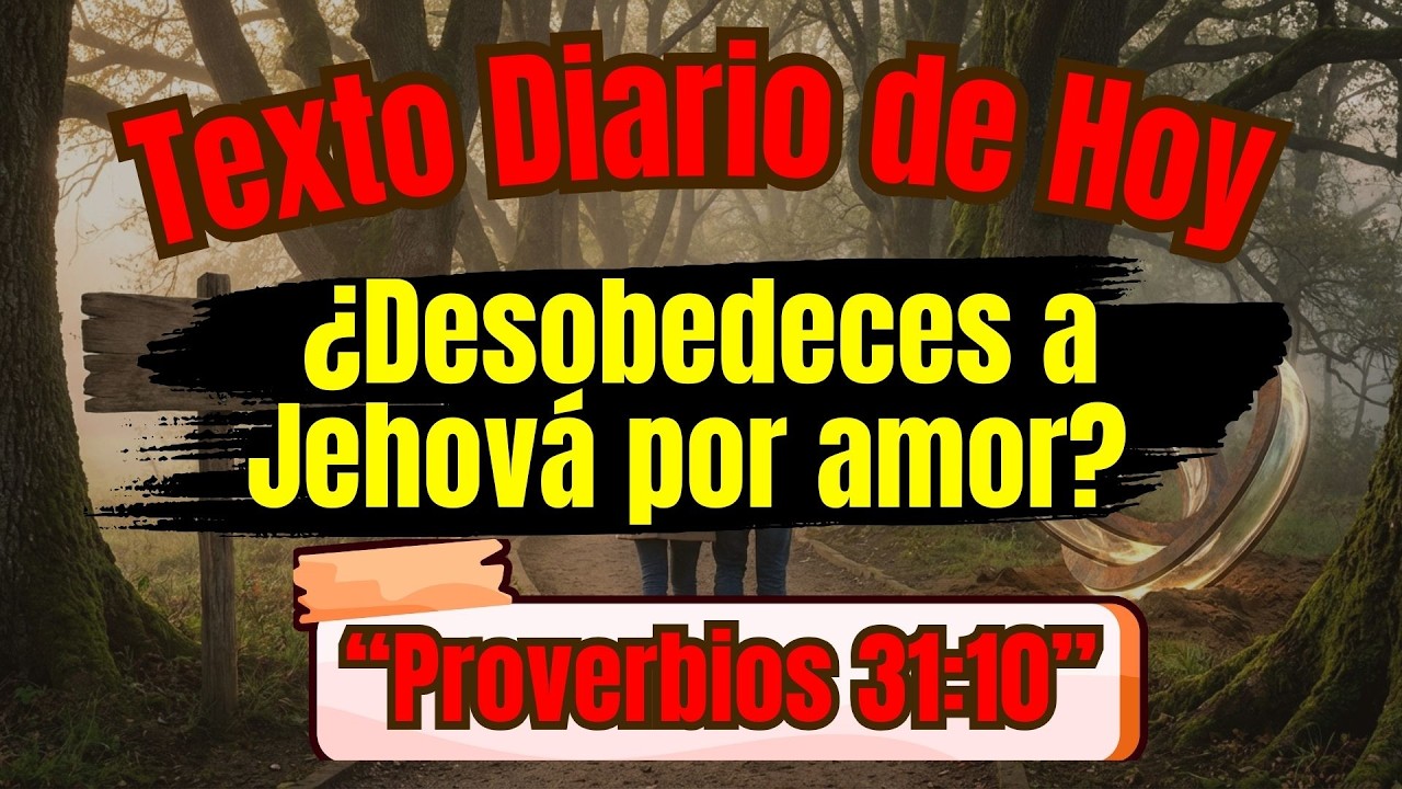 TEXTO DIARIO DE HOY | ¿Desobedeces a Jehová por amor? 💘 | Domingo 25 de Enero 2026 👈 JW.ORG