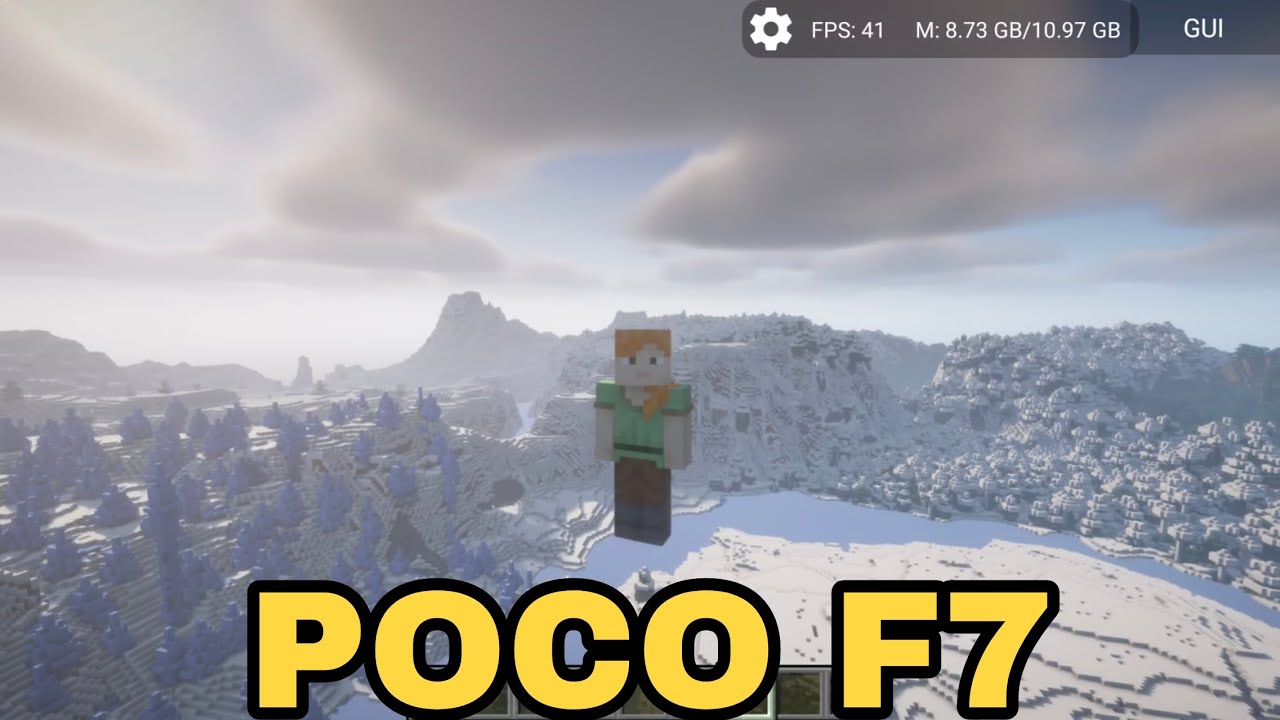 Minecraft distant horizon test on POCO F7 | Zailth Launcher 
