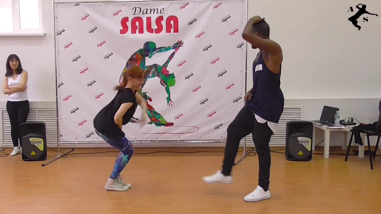 Adonis Santiago & Svetlana Vasilieva Timba in couple in the School LUNA -Penza ,Russia
