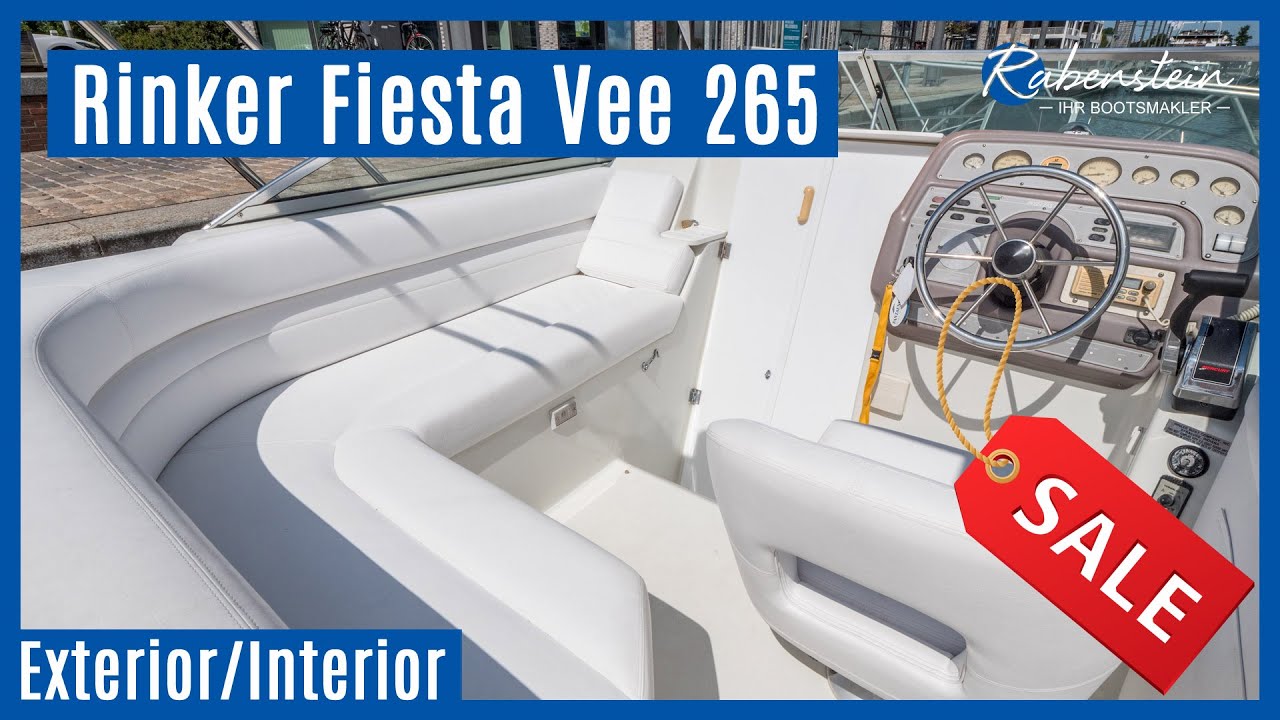 Rinker Fiesta Vee 265 steht zum Verkauf - Außen- und Innenansicht [VERKAUFT]