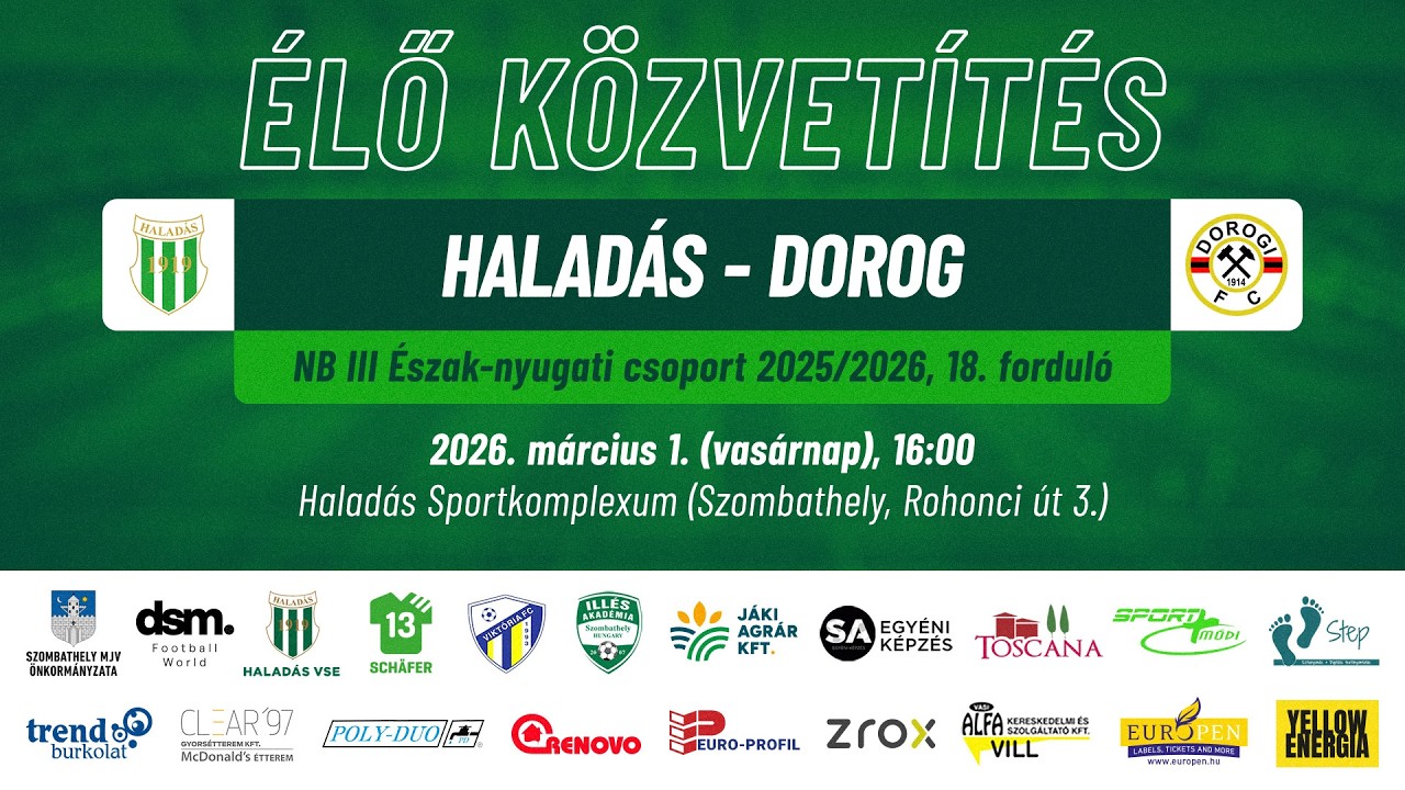 Halad&aacute;s - Dorog | &Eacute;LŐ k&ouml;zvet&iacute;t&eacute;s