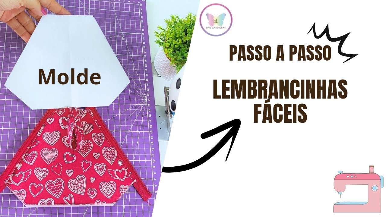 Bolsinha fácil para o dia das MÃES | Faça seu molde . #diy