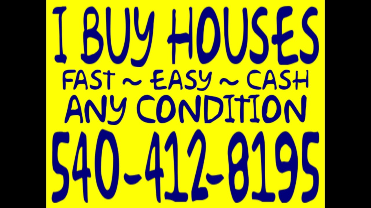 Sell your house cash Fredericksburg VA 540-412-8195 we buy houses &ldquo;as is&rdquo; sell your house fast