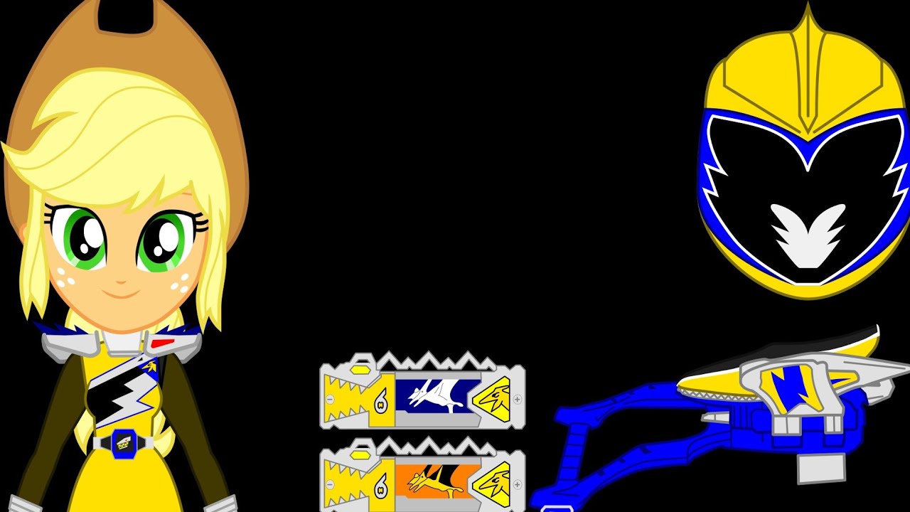 Applejack's Gold Dino Charge Ranger Transformation