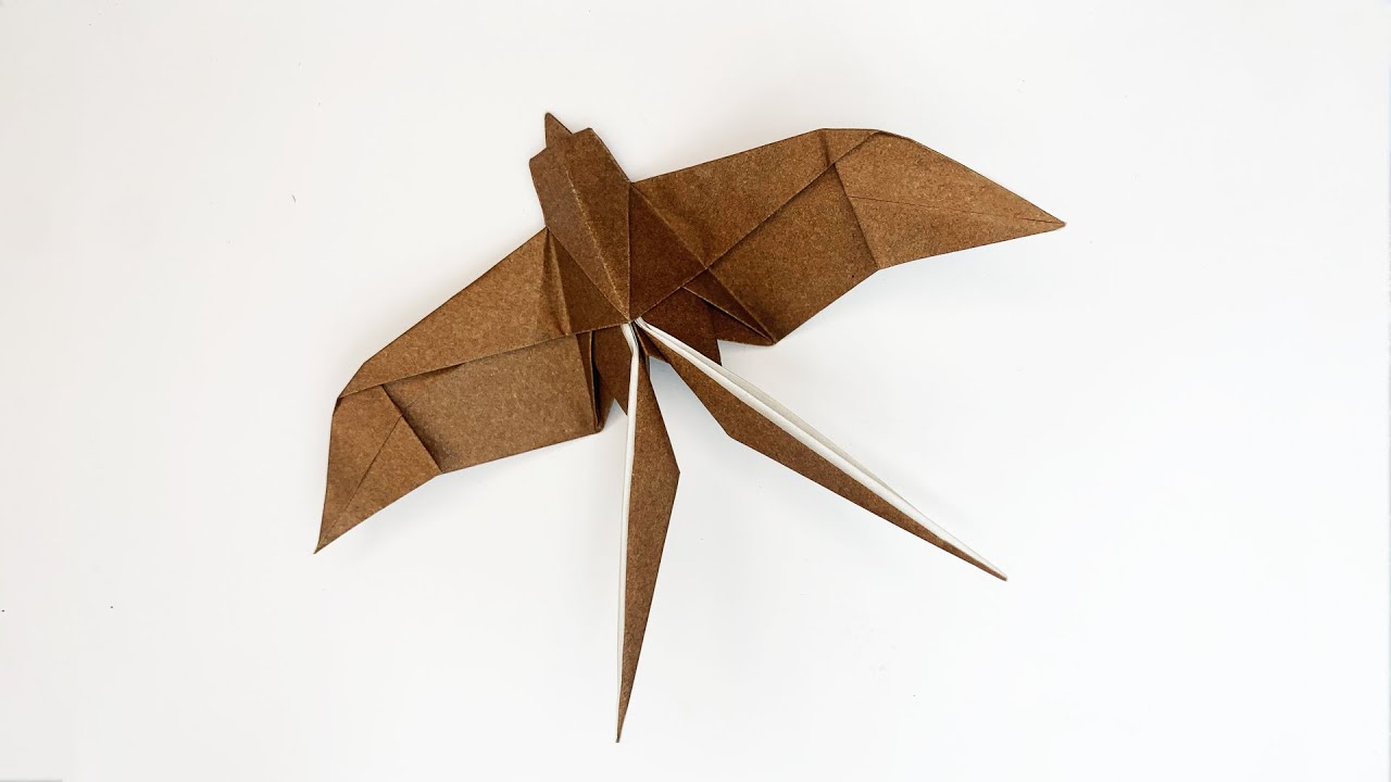 How to make an origami swallow (Mindaugas Cesnavicius)
