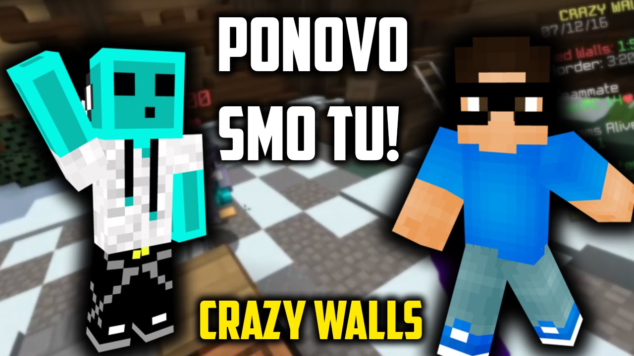 MINECRAFT MINI GAMES : PONOVO SMO TU! #12 (Crazy Walls) w/ DakiMC