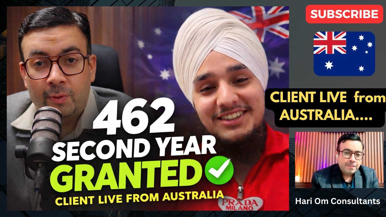 “462 Second Year Visa GRANTED 🎉 | Client Speaks LIVE From Australia 🇦🇺 | Real Story”