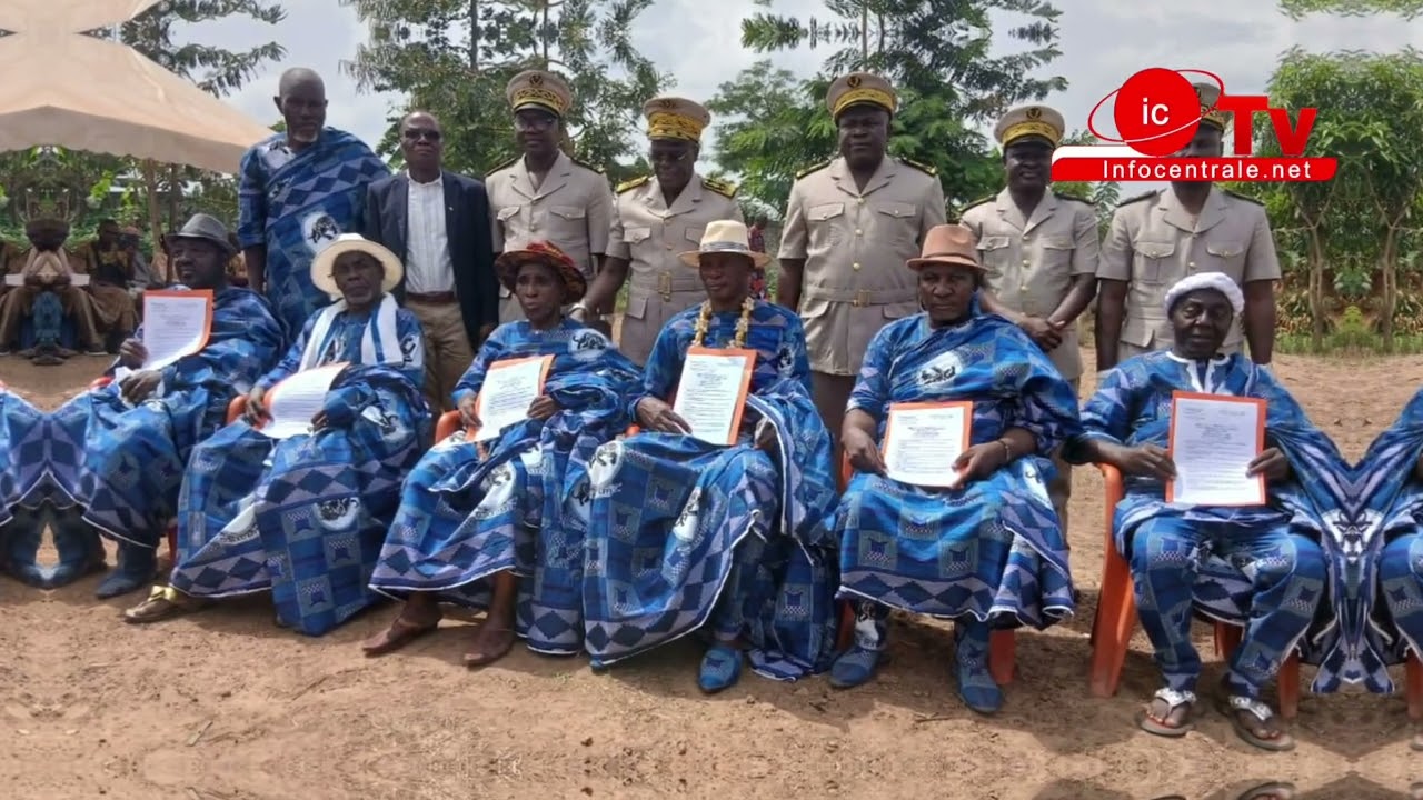 Soubré : Remise d'arrêté de nomination a six Chef du village par le Préfet KOUAME Bi Kalou Clément 