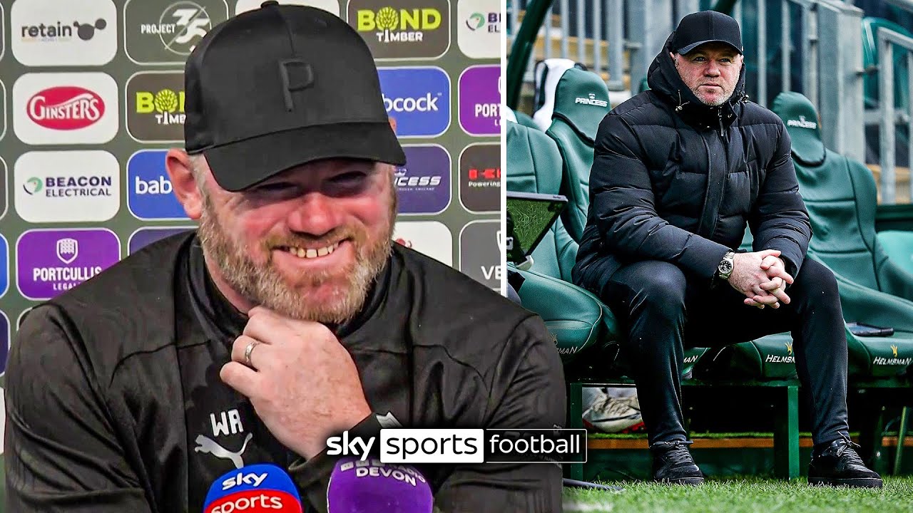 Wayne Rooney's FIRST press conference as Plymouth Argyle manager 🟢⚪