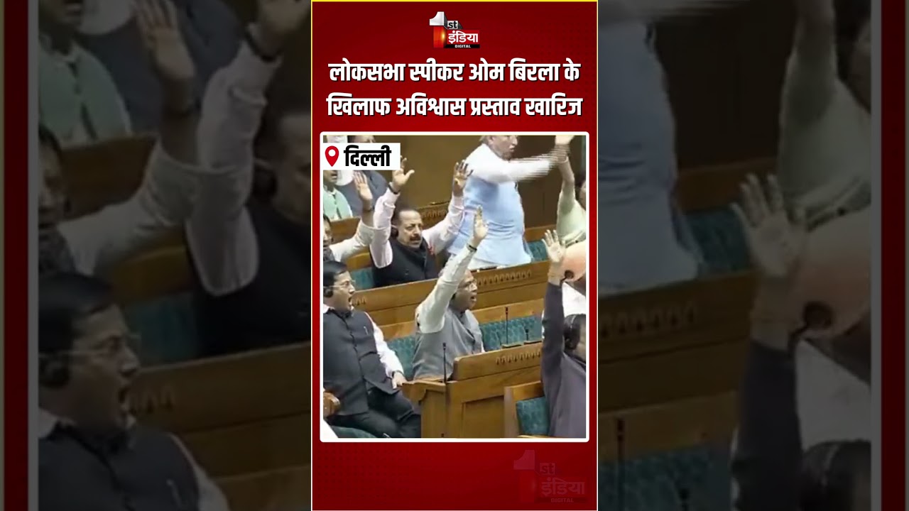 No Confidence Motion Against Om Birla: लोकसभा स्पीकर ओम बिरला के खिलाफ अविश्वास प्रस्ताव खारिज