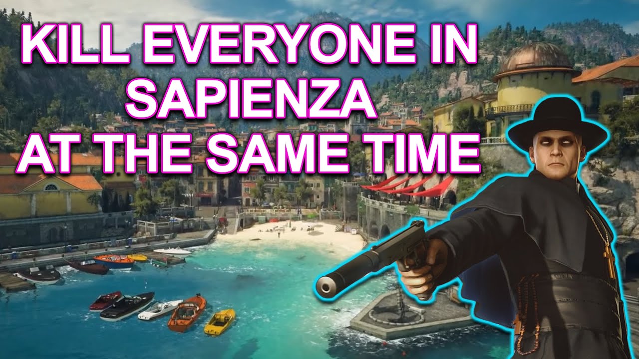 Can I Kill Everyone In Sapienza At The Same Time? // Hitman Kill Everyone Challenge