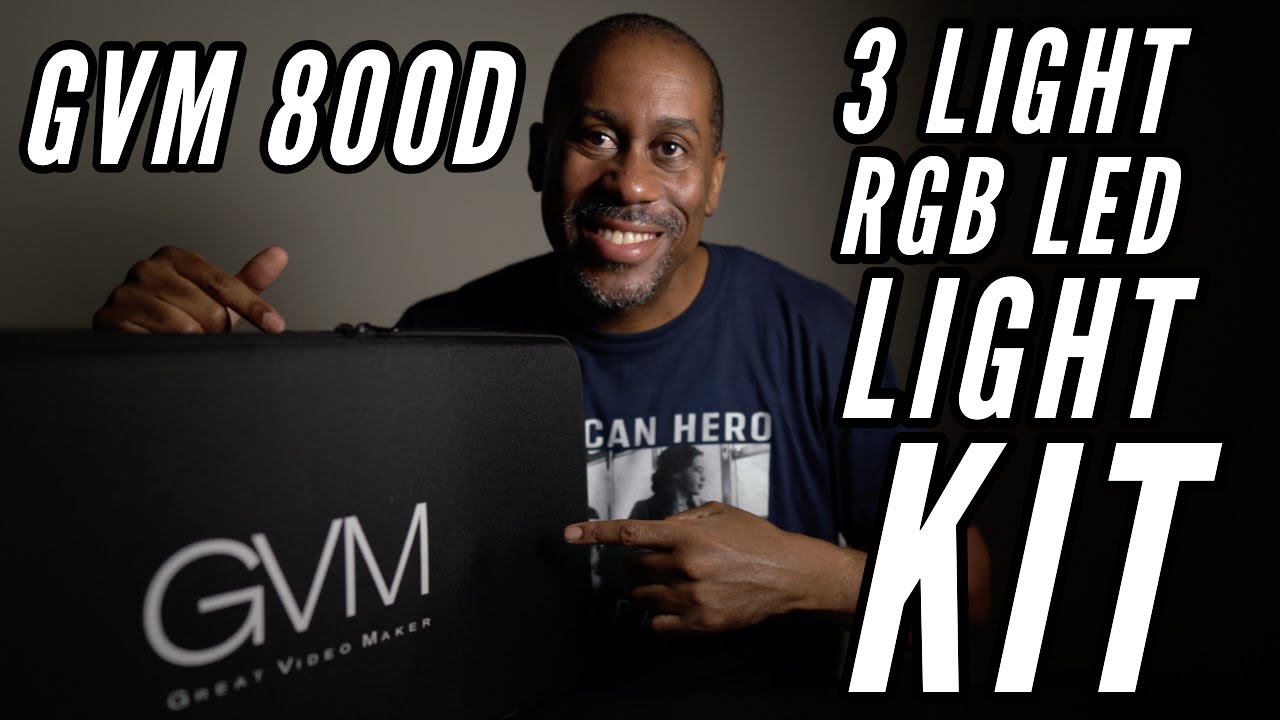 GVM RGB LED Three Light Kit This Light You Need To Start Making YouTube Videos TodayIFeelLike